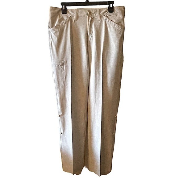 EDDIE Bauer Beige Convertible Button Tab Hiking Pant Outdoor Lightweight Cargo 8 - Picture 1 of 11